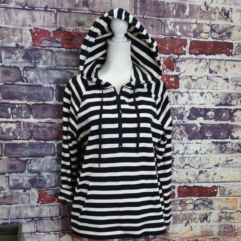 Jones New York Sport Stripe Hoodie